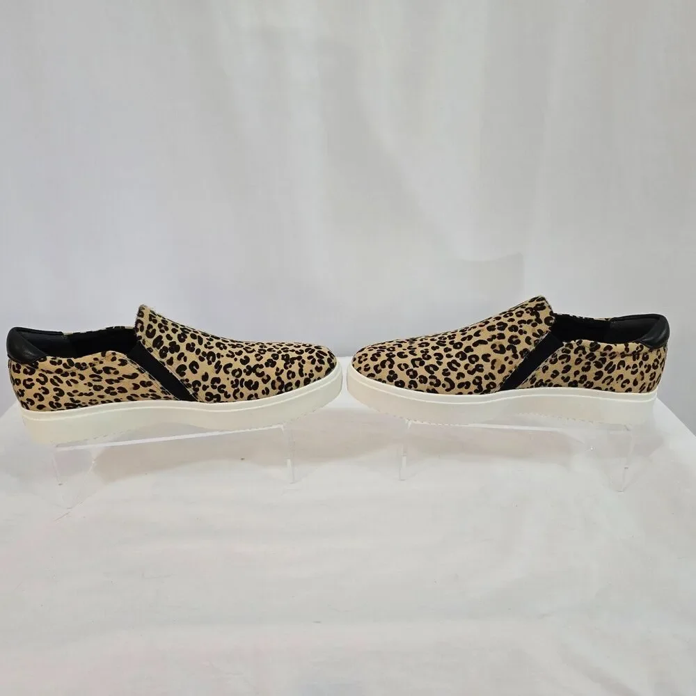 Dr. Scholls Espadrilles Leta Shoes Women's 11 M Tan Black Leopard Slip On NIB